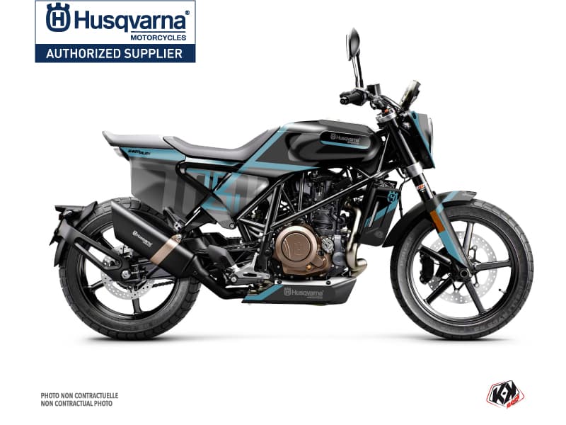 kit graphique moto husqvarna svartpilen 701 sekment noir-bleu | Husqvarna | Kutvek