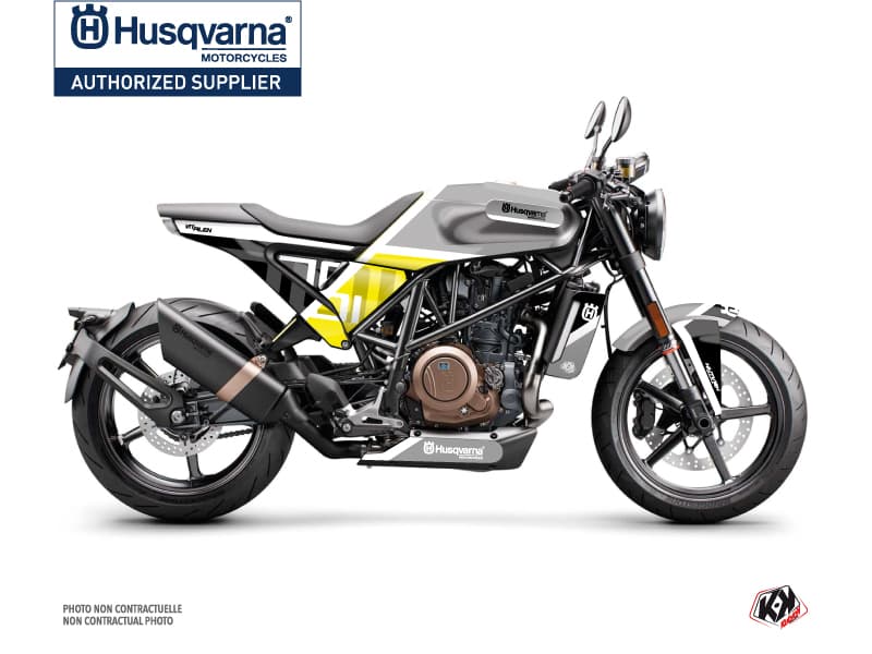 Kit Graphique Moto Sekment Husqvarna Vitpilen 701 Noir Blanc