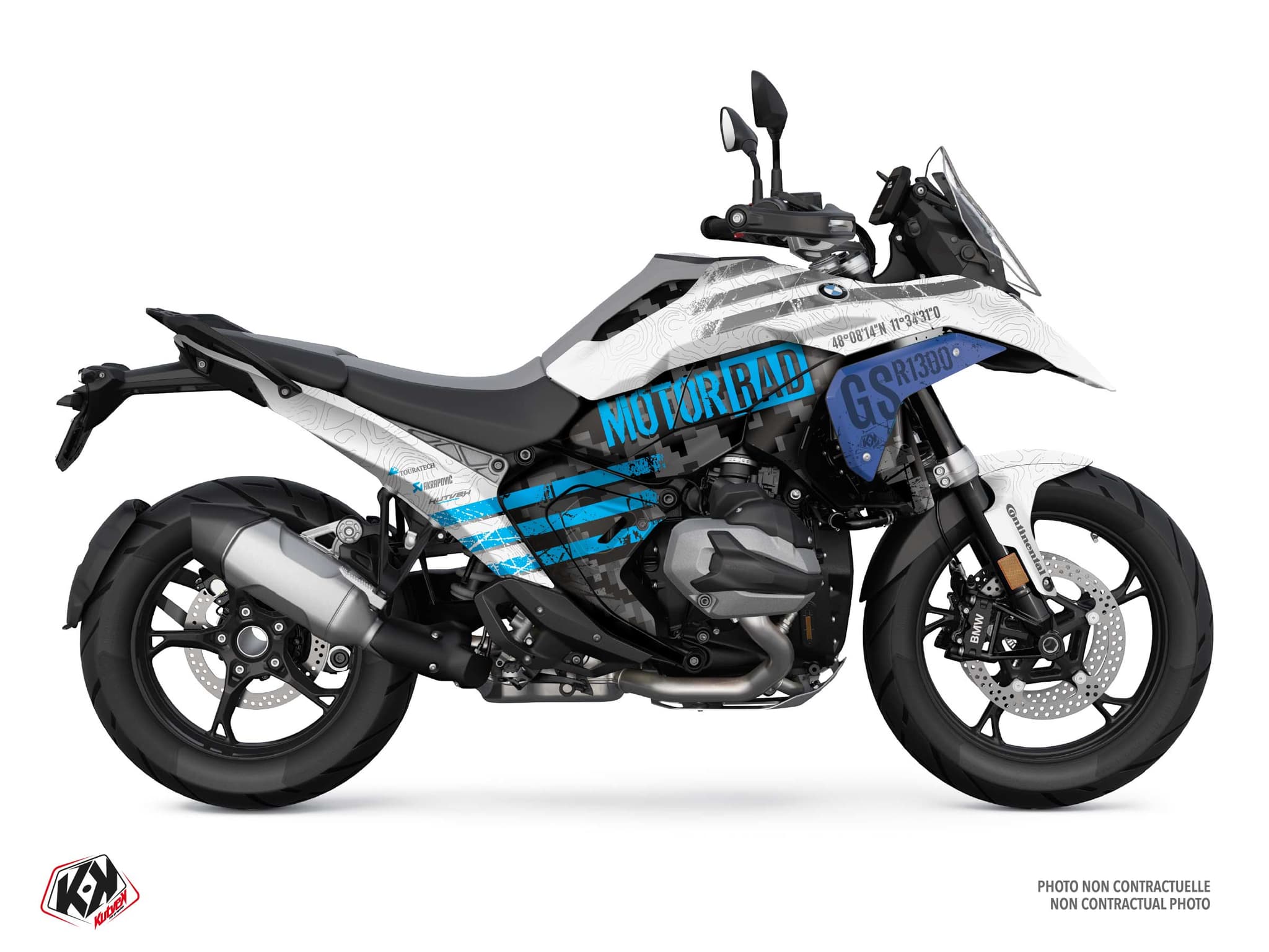 Kit Graphique moto bmw r 1300 gs sektor blanc