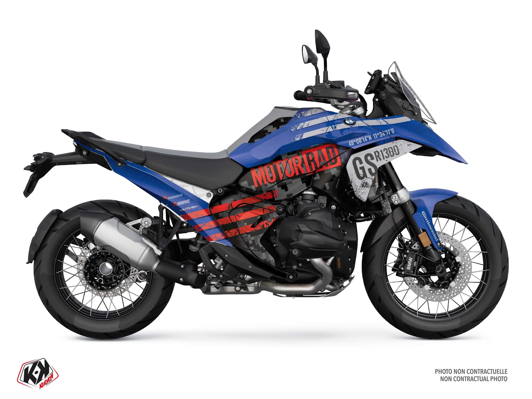 Kit Graphique moto bmw r 1300 gs sektor bleu