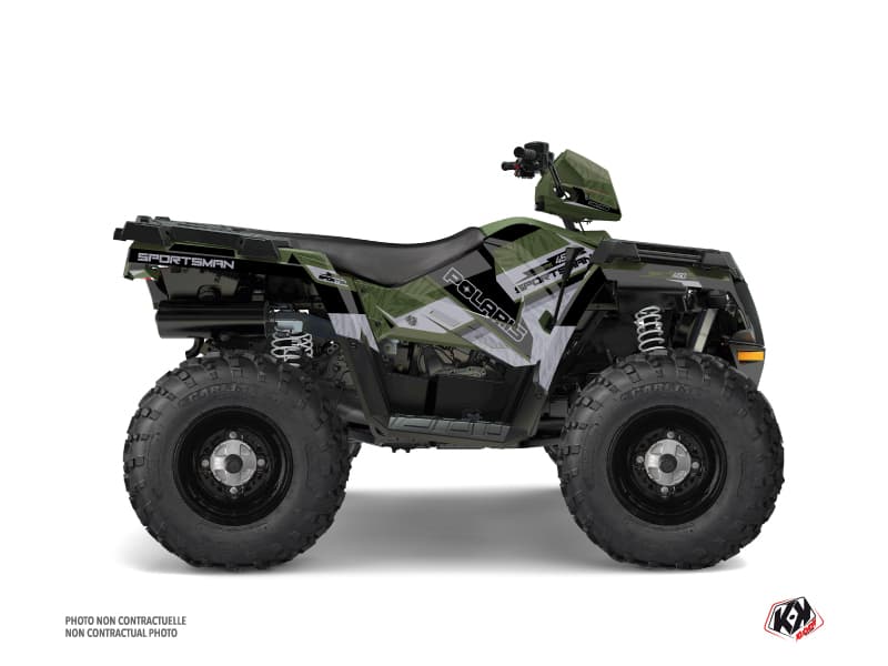 kit graphique quad polaris sportsman 450 serie vert
