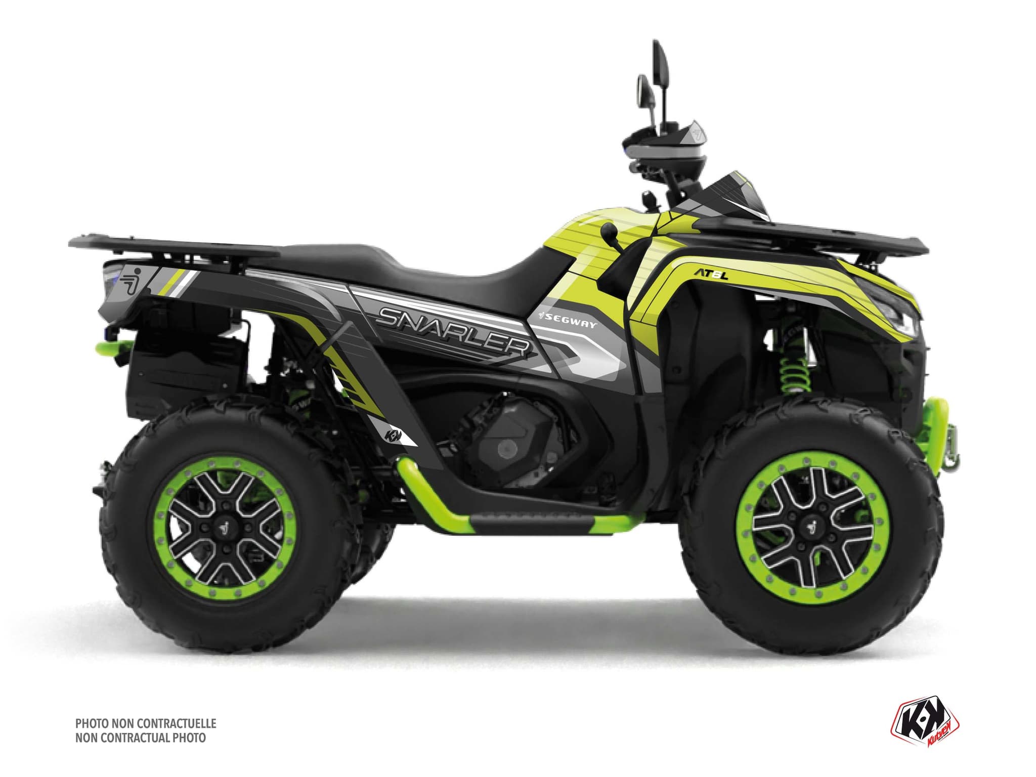 kit graphique quad sharp segway snarler at6-l vert néon