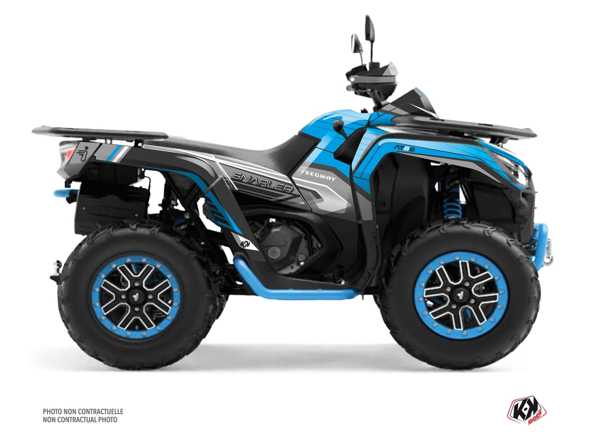 kit graphique quad segway at6 l sharp bleu