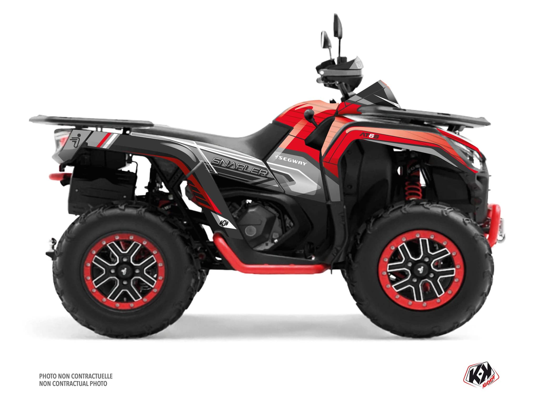 kit graphique quad segway at6 s sharp gris
