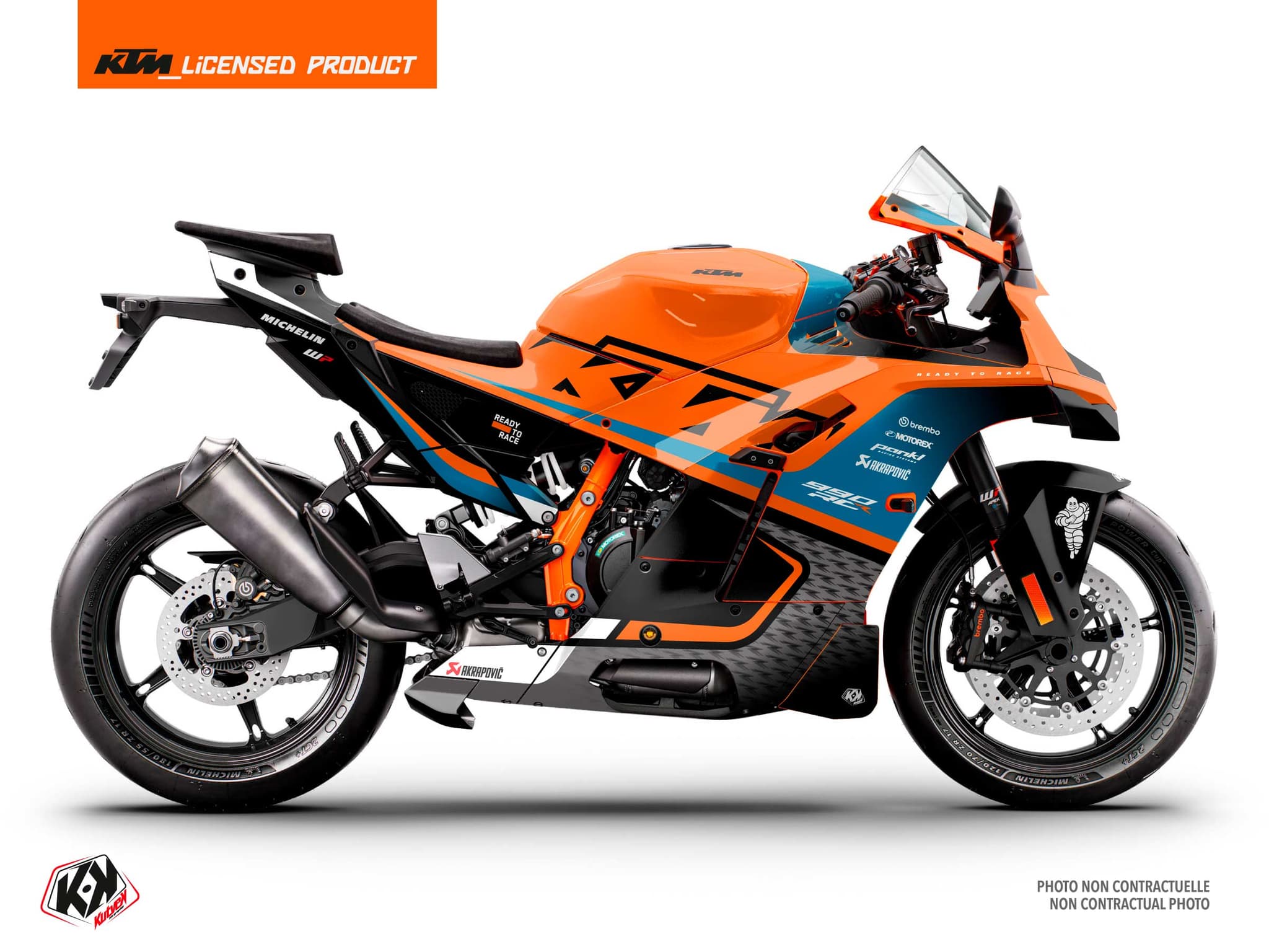 KTM RC 990 R Signal Orange Graphic Kit