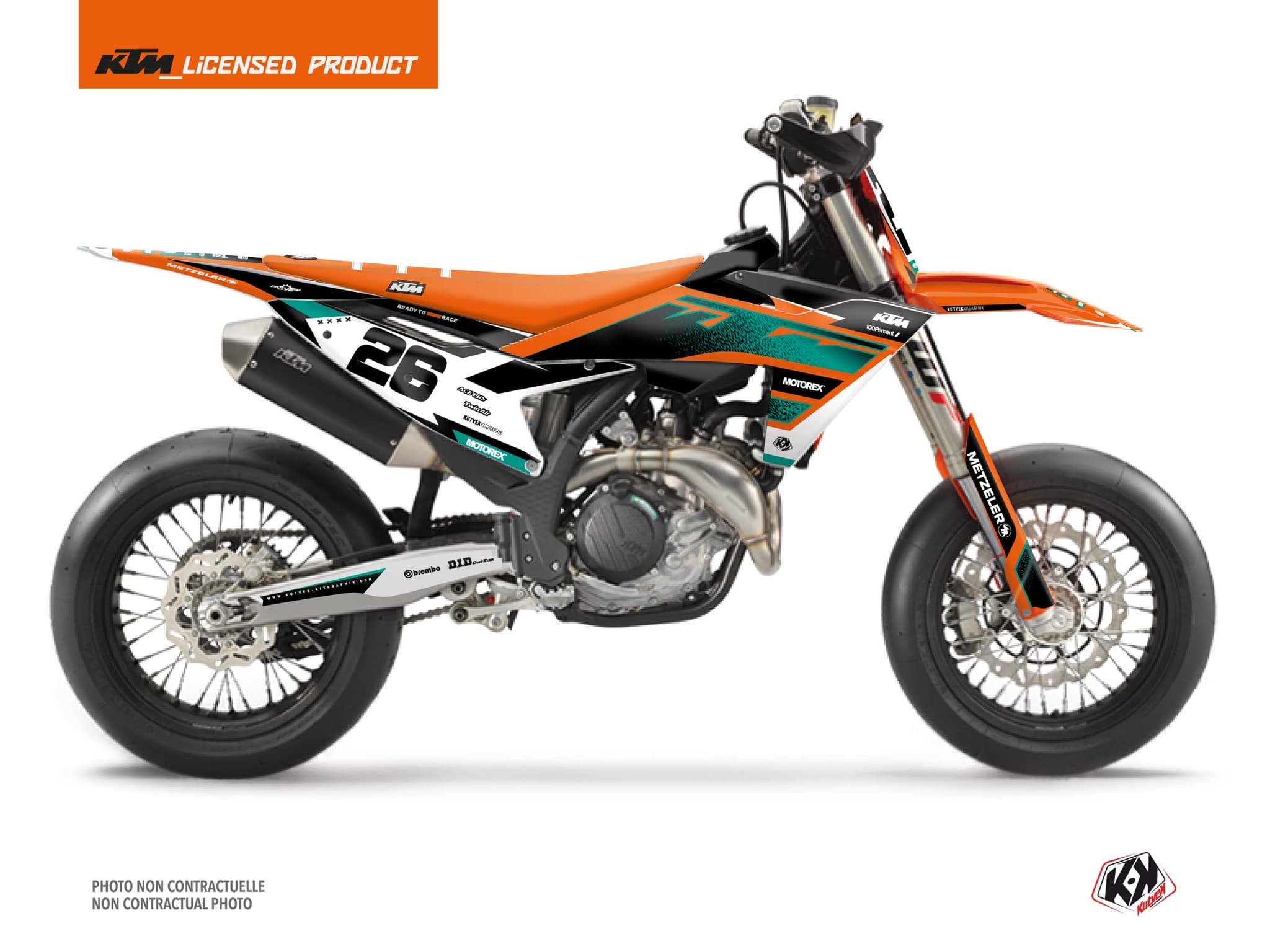 kit graphique motocross ktm smr 450 sizzle vert