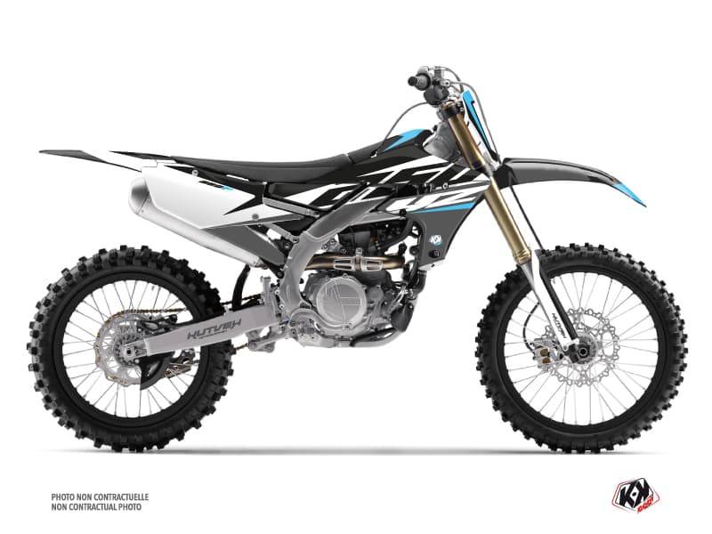 Yamaha 250 YZF Dirt Bike Skew Graphic Kit Grey | 250 YZF | Kutvek