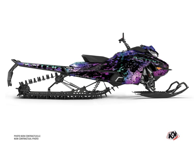 Kit déco ASTRO Mauve MOTONEIGE SKIDOO BACKCOUNTRY X-RS 850 E-TEC