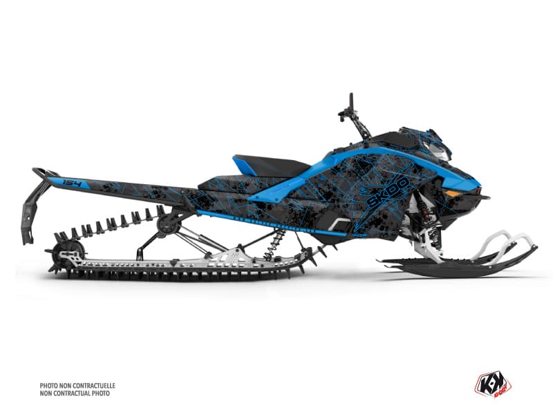 Kit déco DESTINY Noir-Bleu MOTONEIGE SKIDOO BACKCOUNTRY X-RS 850 E-TEC