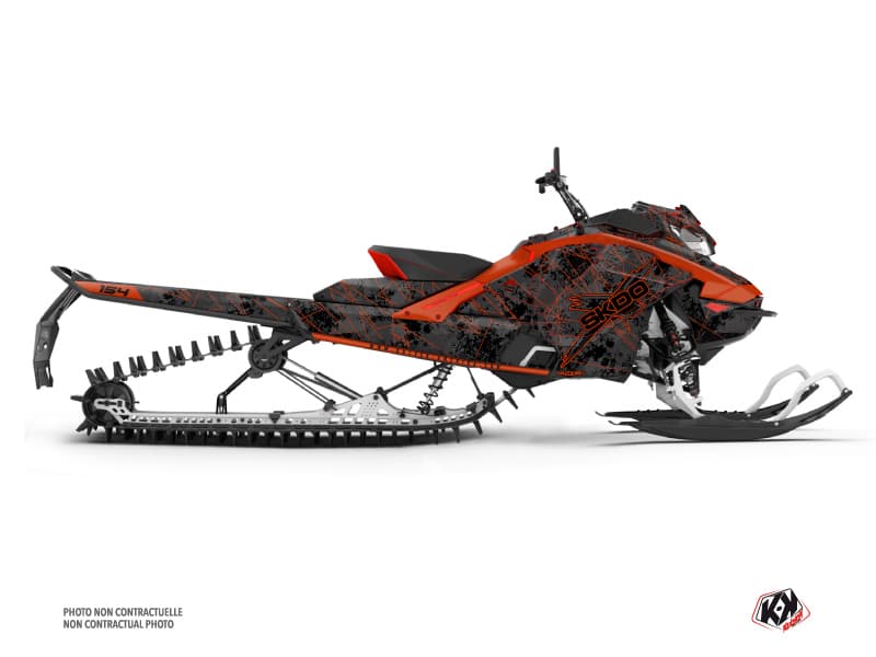 Kit déco DESTINY Noir-Rouge MOTONEIGE SKIDOO BACKCOUNTRY X-RS 850 E-TEC