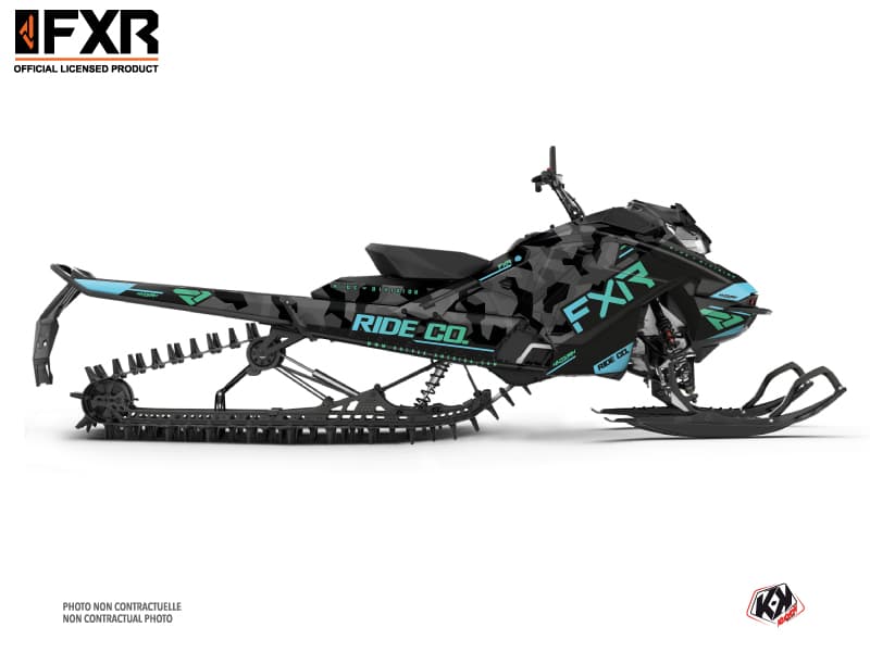 Kit déco FXR Bleu MOTONEIGE SKIDOO BACKCOUNTRY X-RS 850 E-TEC