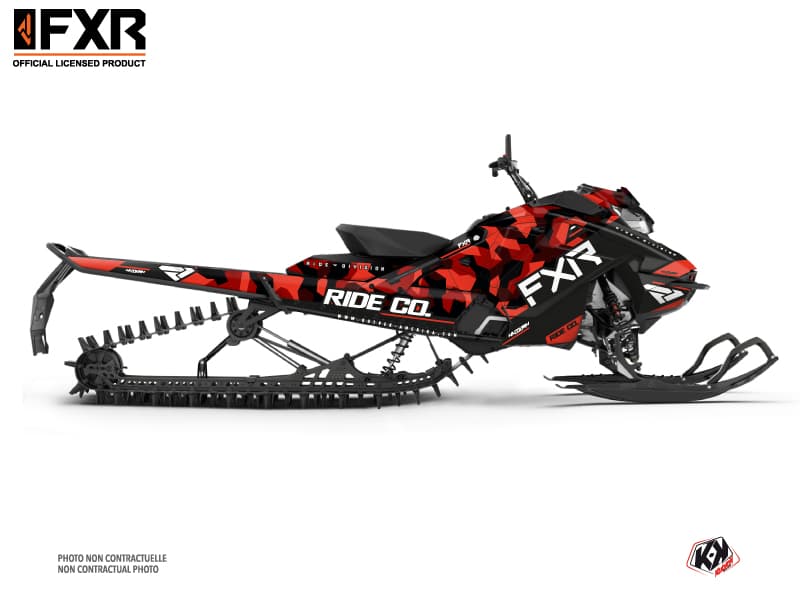 Kit déco FXR Rouge MOTONEIGE SKIDOO BACKCOUNTRY X-RS 850 E-TEC