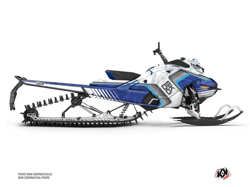 Kit déco RACE Bleu MOTONEIGE SKIDOO BACKCOUNTRY X-RS 850 E-TEC