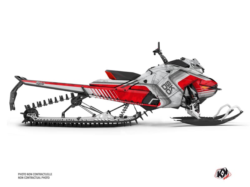 Kit déco RACE Gris MOTONEIGE SKIDOO BACKCOUNTRY X-RS 850 E-TEC