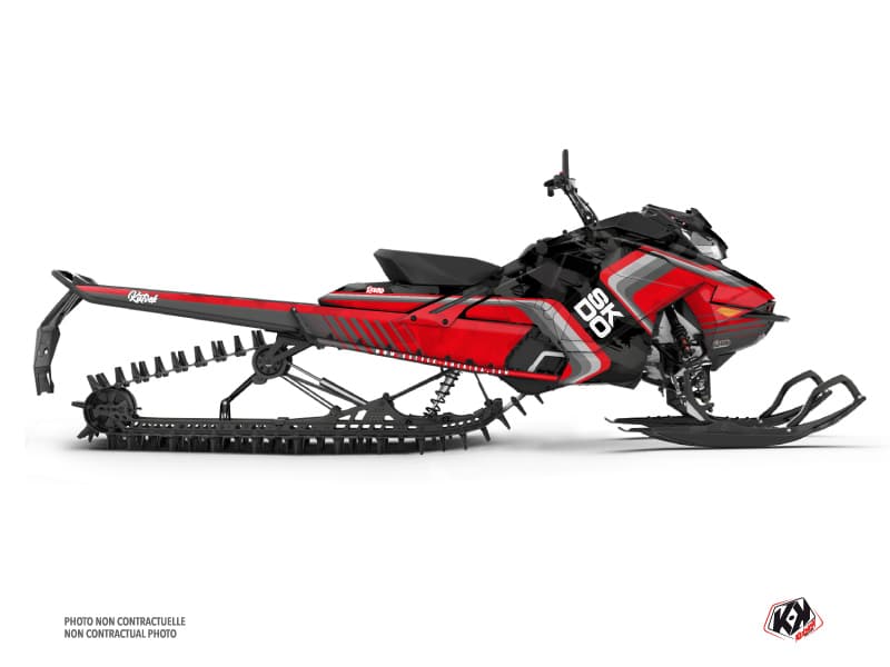 Kit déco RACE Rouge MOTONEIGE SKIDOO BACKCOUNTRY X-RS 850 E-TEC