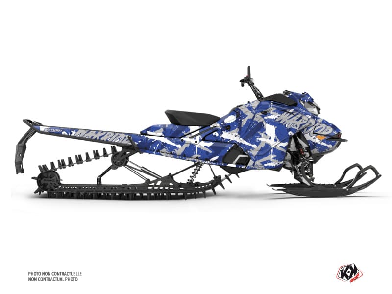 Kit déco WARRIOR Bleu Motoneige SKIDOO BACKCOUNTRY X-RS 850 E-TEC