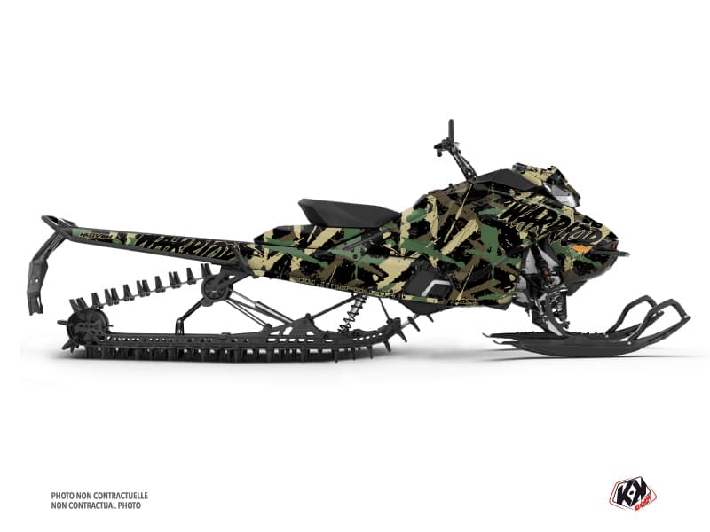 kit déco warrior kaki motoneige skidoo backcountry x-rs 850 e-tec