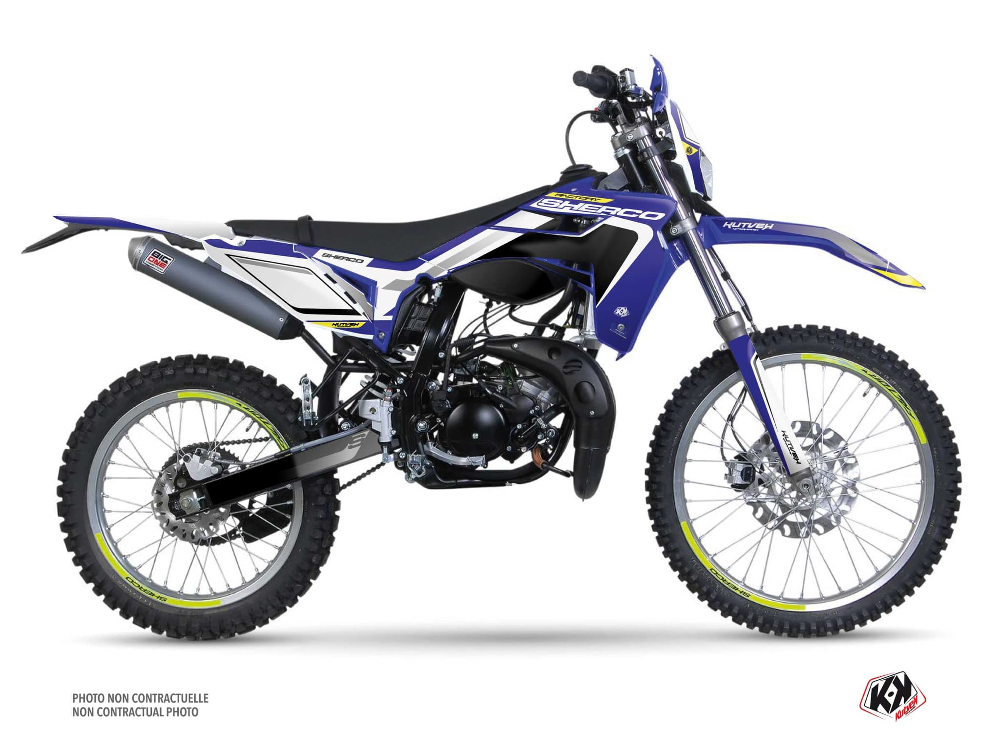 kit graphique 50cc skratch sherco se 50 bleu | Sherco | Kutvek