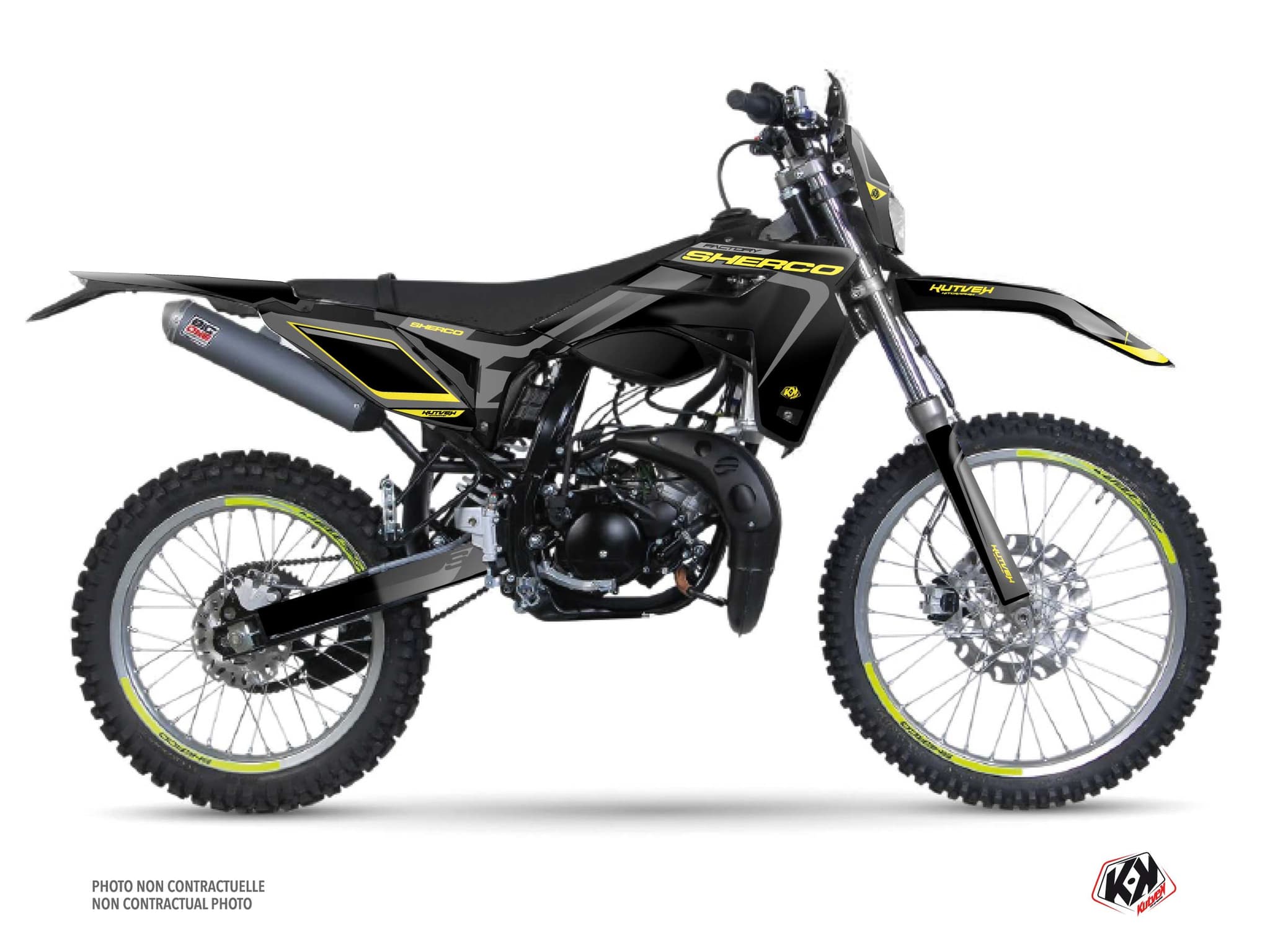 kit graphique 50cc skratch sherco se 50 noir | Sherco | Kutvek