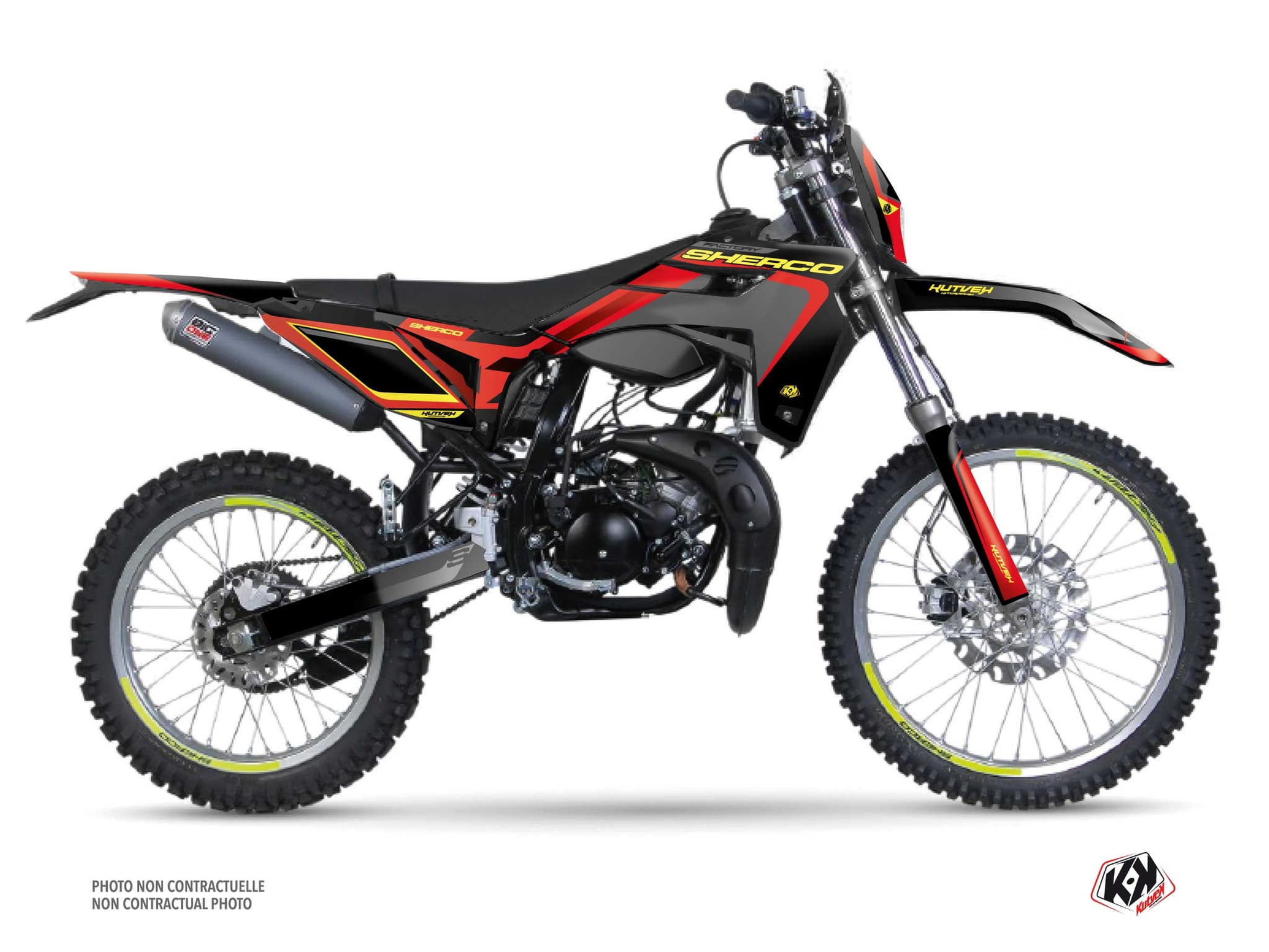 kit graphique 50cc skratch sherco se 50 rouge | Sherco | Kutvek