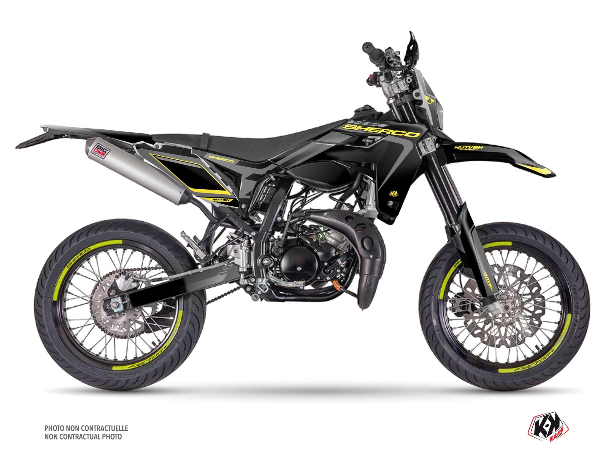 kit graphique 50cc skratch sherco sm 50 noir | Sherco | Kutvek