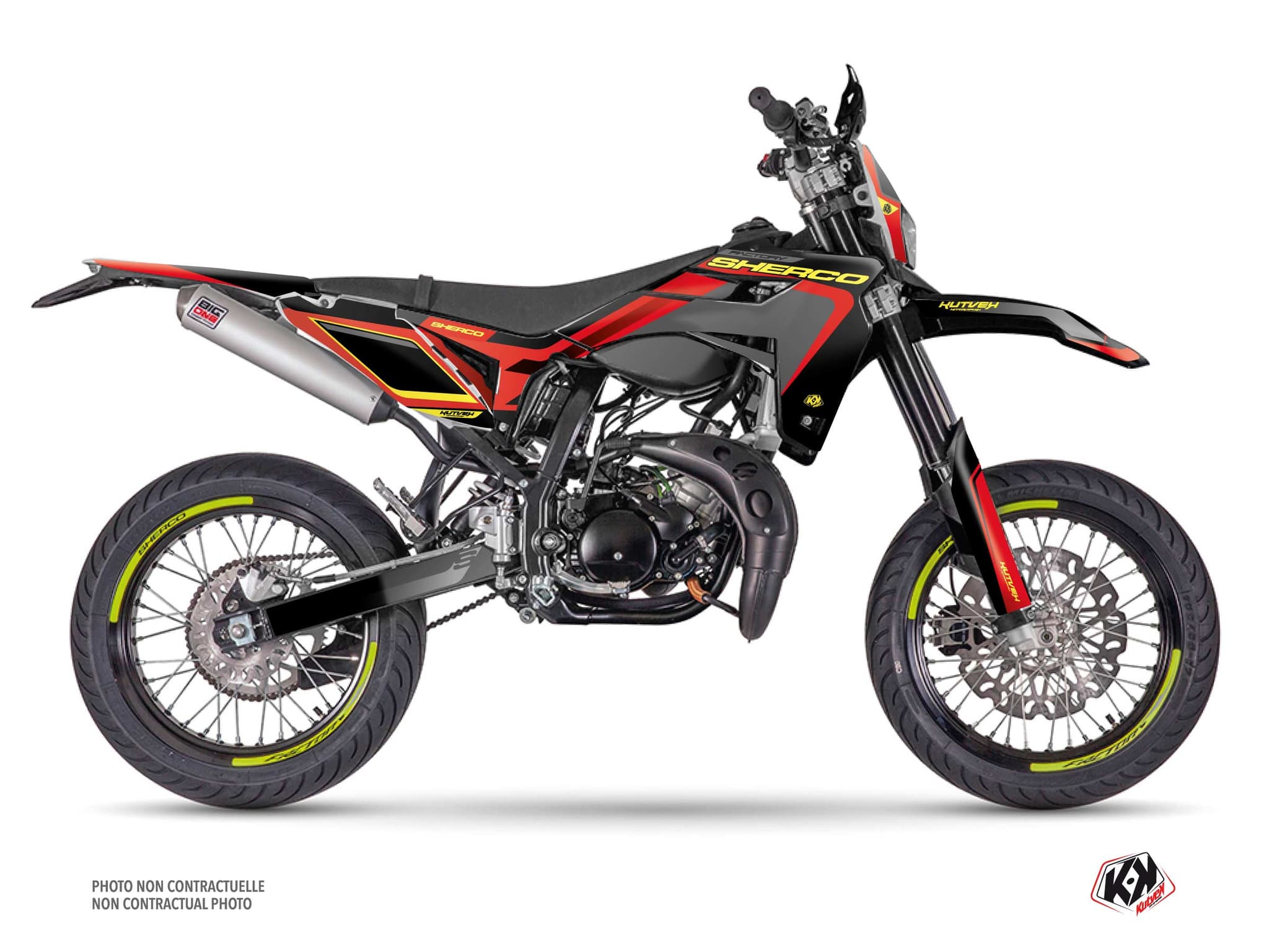 kit graphique 50cc skratch sherco sm 50 rouge | Sherco | Kutvek