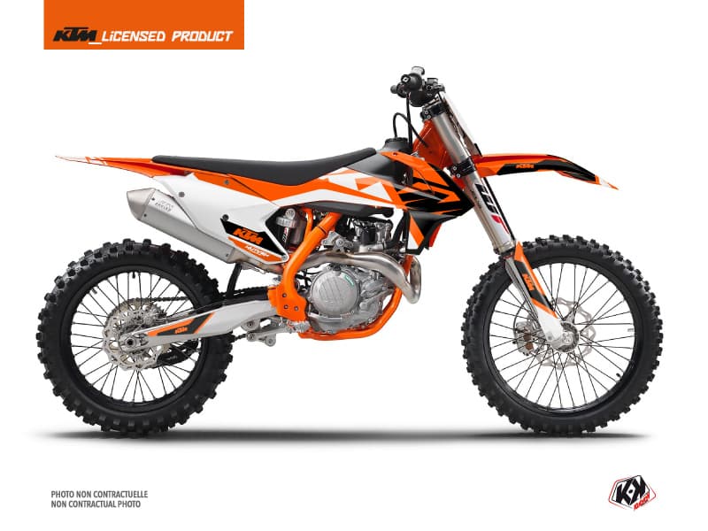 deko-set moto-cross skyline ktm 250 sx orange