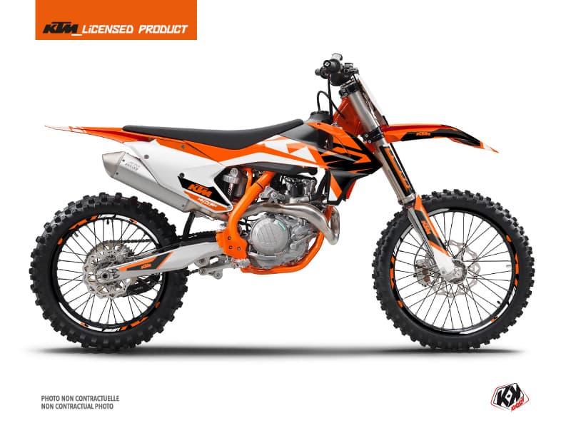 deko-set moto-cross skyline ktm 450 sxf orange