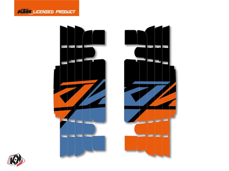 kit graphique grilles de radiateur skyline ktm exc-excf 2017 bleu