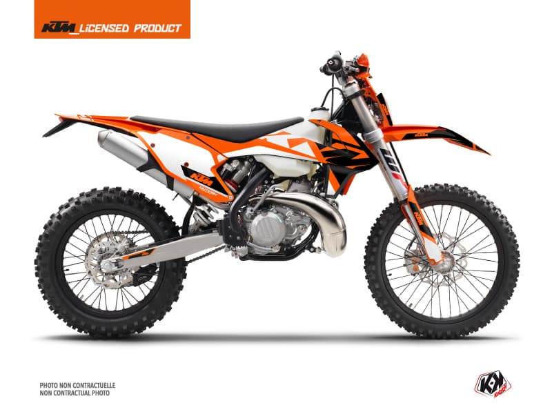 deko-set moto-cross skyline ktm exc-excf orange