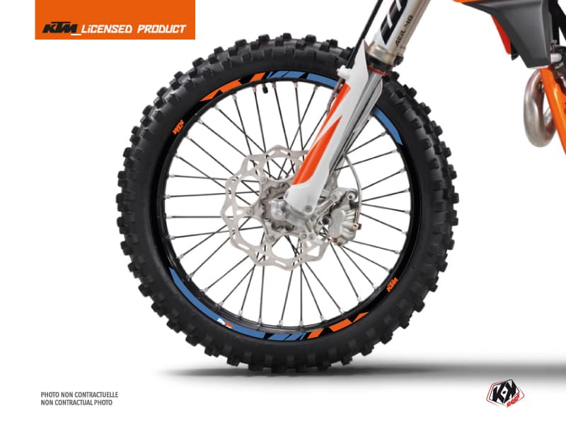 deko-set felgenringe skyline moto-cross ktm sx-sxf exc-excf blau