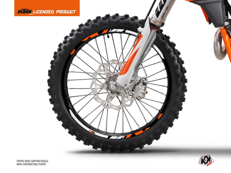 deko-set felgenringe skyline moto-cross ktm sx-sxf exc-excf orange