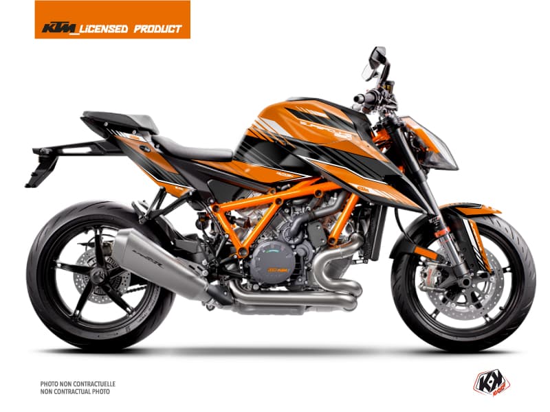 Kit graphique Moto Slash KTM Super Duke 1290 R Orange Noir
