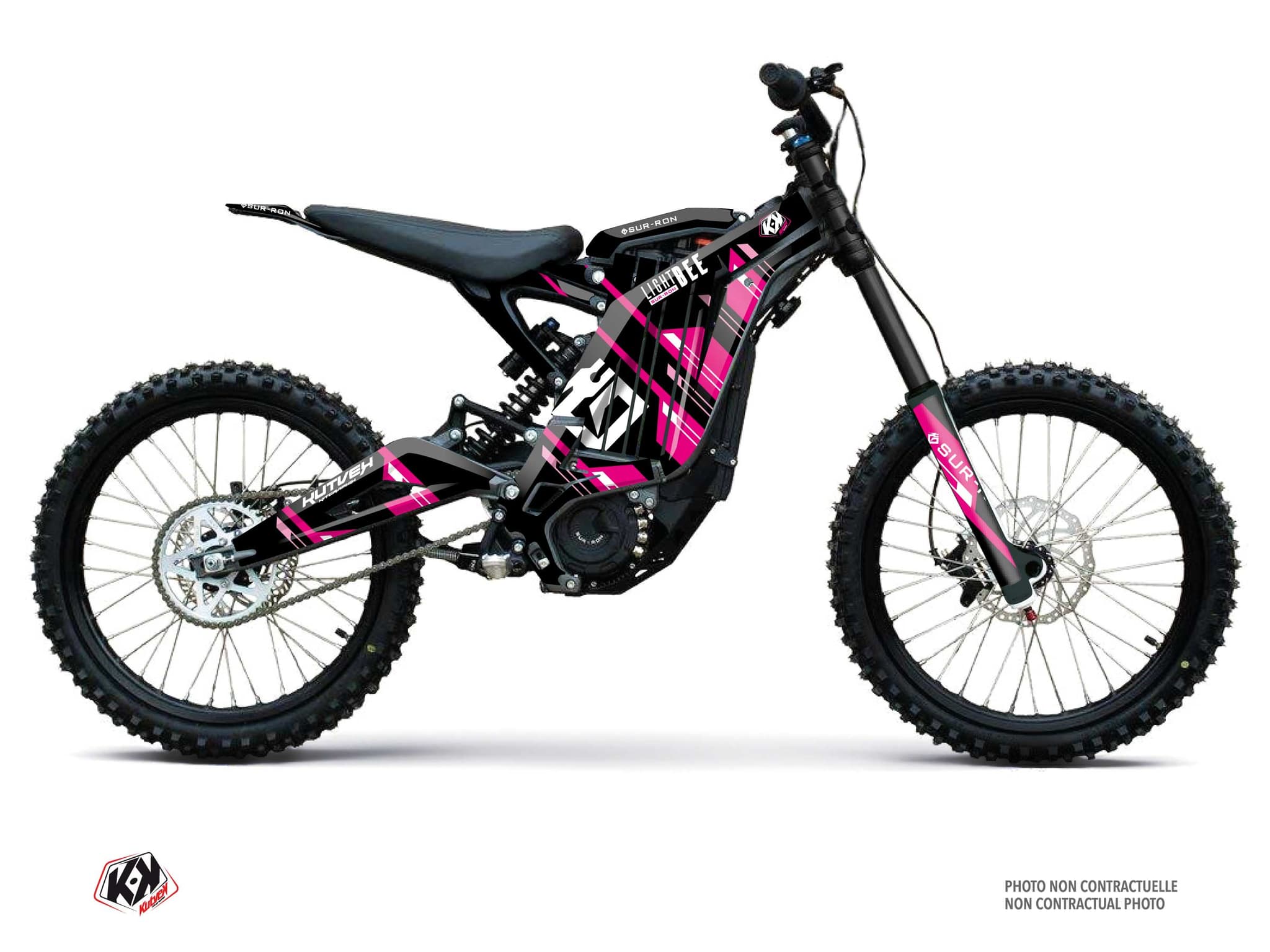 kit decorativo moto-cross sur-ron light-bee homologuée x slice rosa