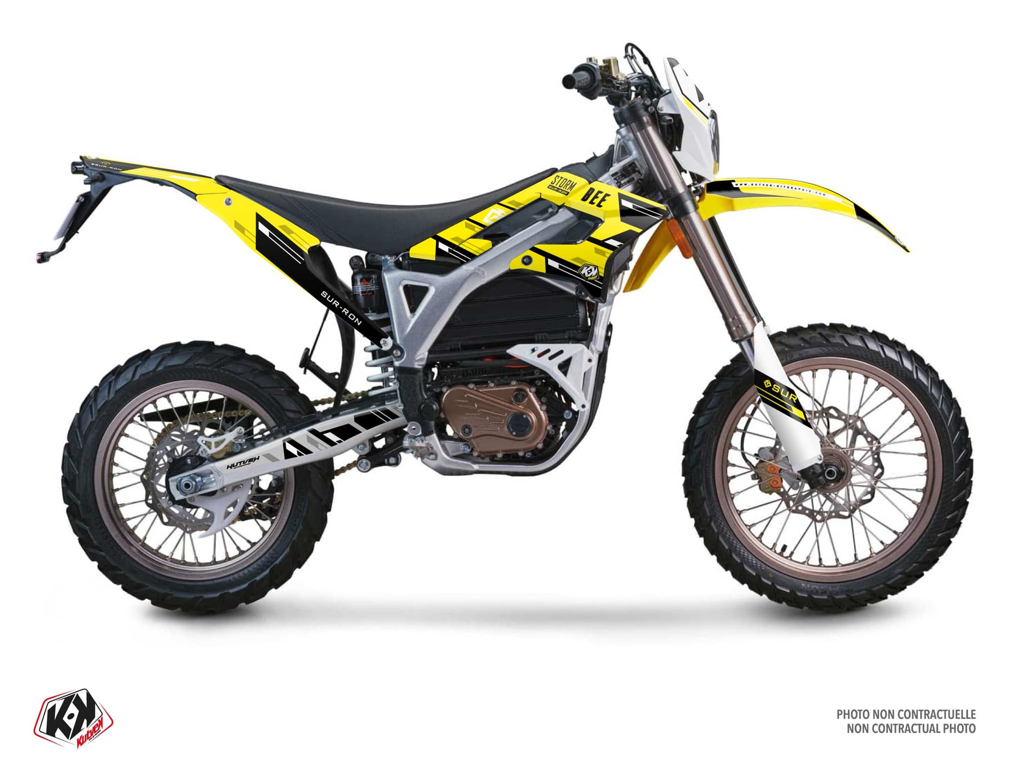 kit decorativo moto-cross sur-ron storm-bee enduro slice grigio