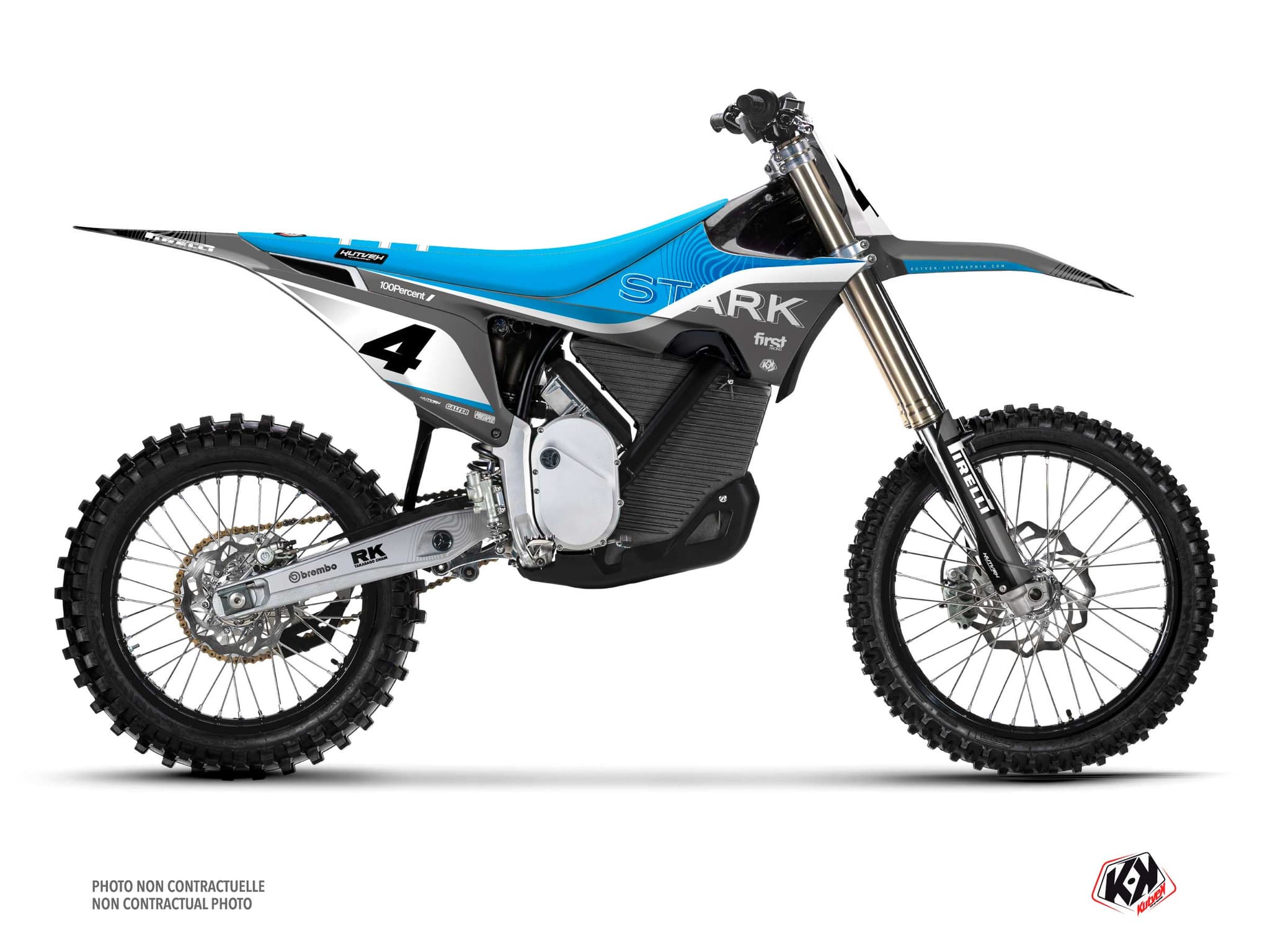 Stark Future Varg Dirt Bike Slide Blue Graphic Kit