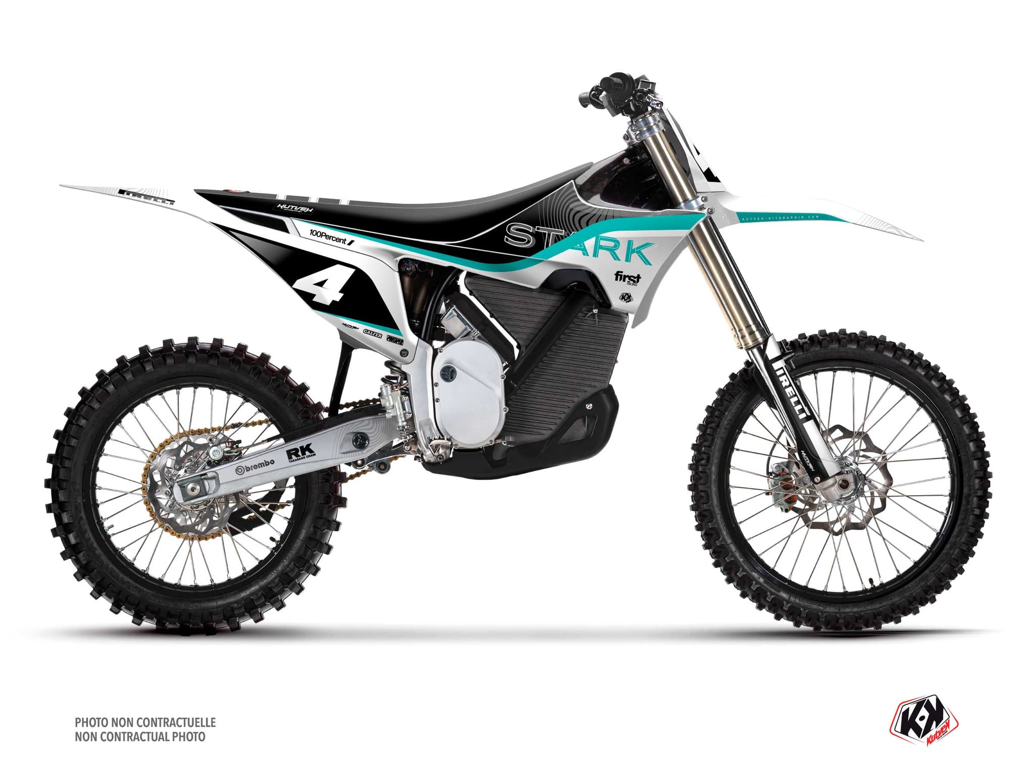Stark Future Varg Dirt Bike Slide Turquoise Graphic Kit
