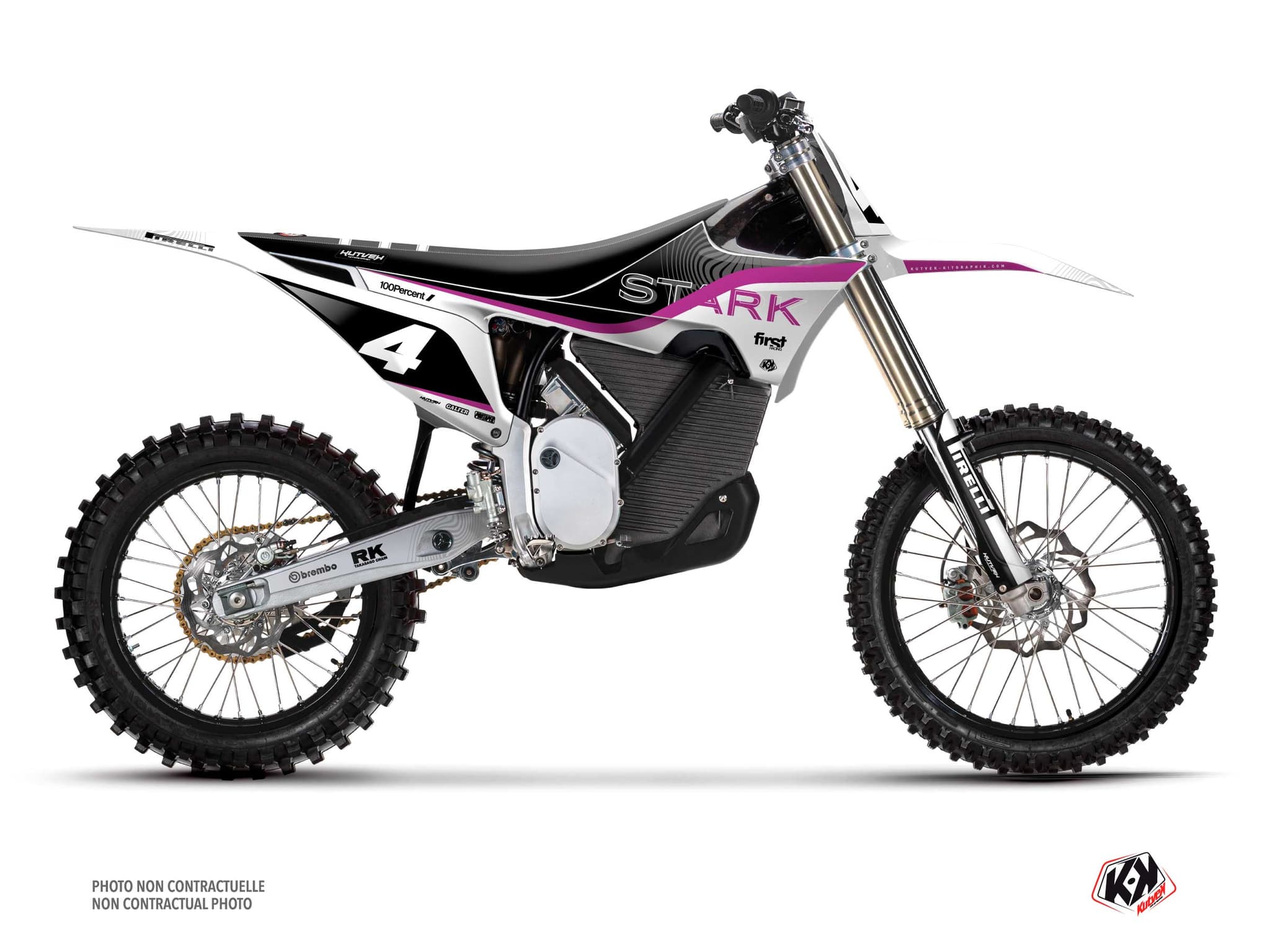 Stark Future Varg Dirt Bike Slide Purple Graphic Kit