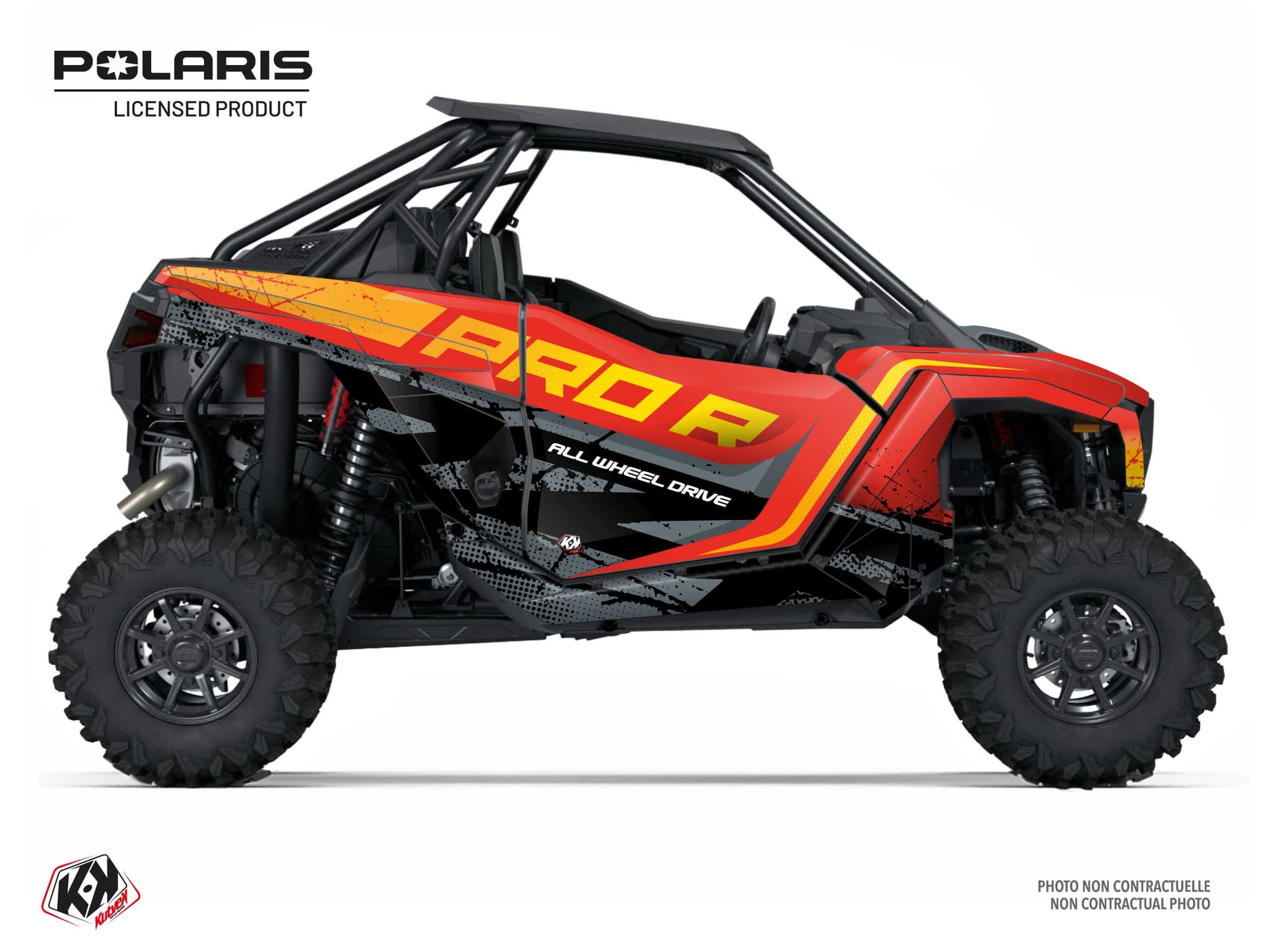 Kit de decoración SSV POLARIS RZR PRO R 4 ULTIMATE SOLENO-A Rojo | Polaris | Kutvek