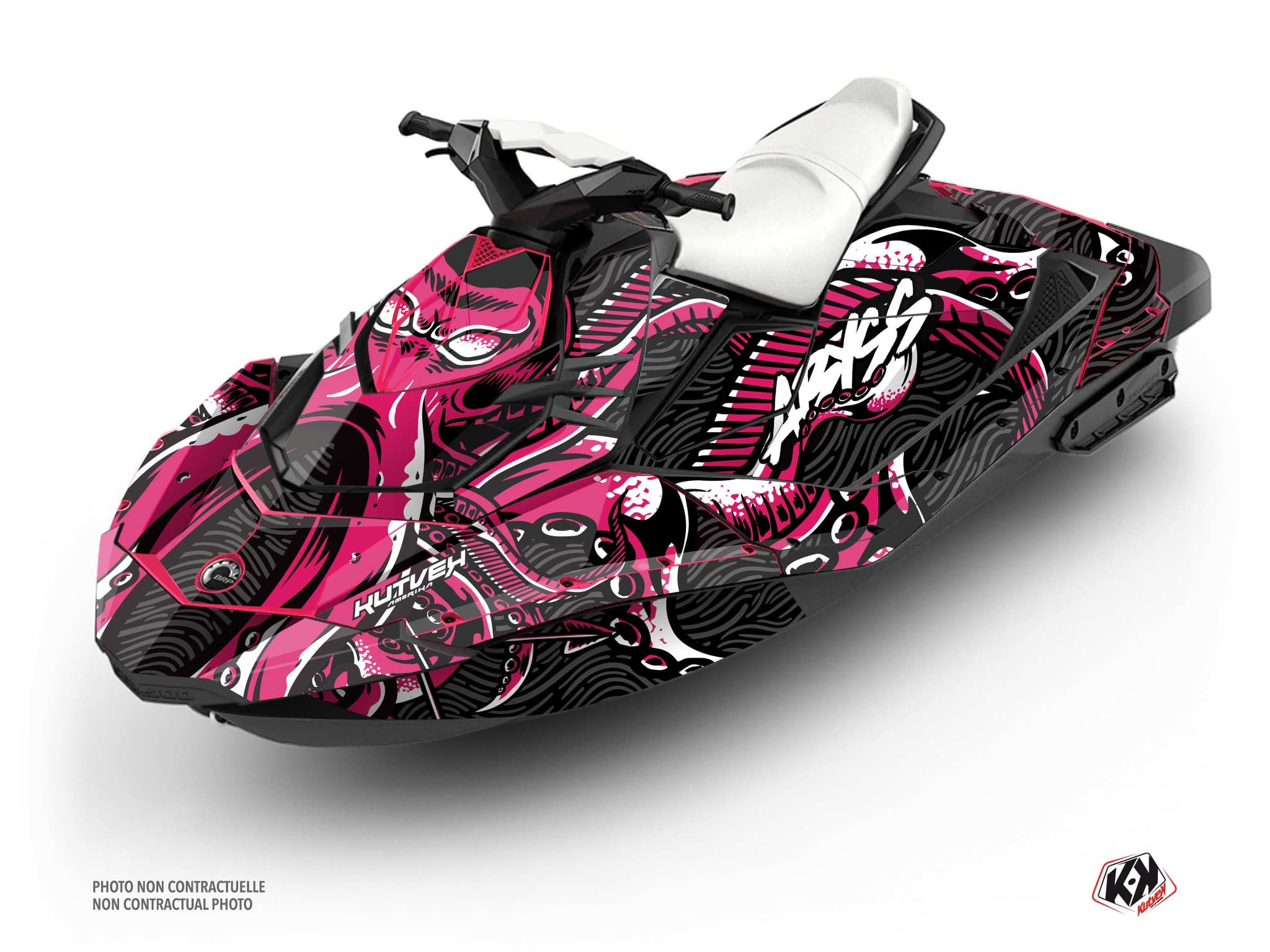 kit graphique jet-ski seadoo spark abyss rose