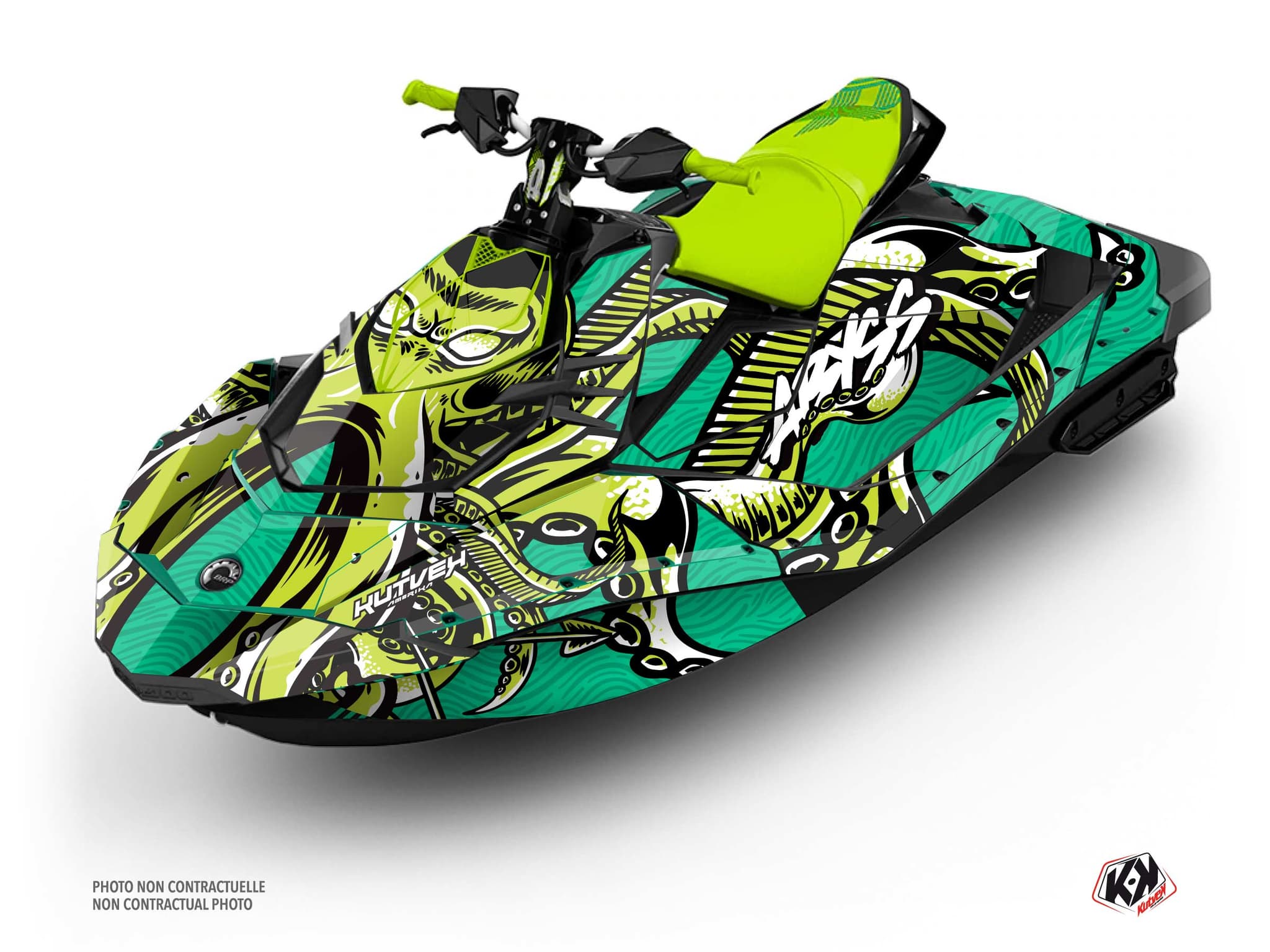Kit graphique Jet-Ski Abyss Seadoo Spark Turquoise