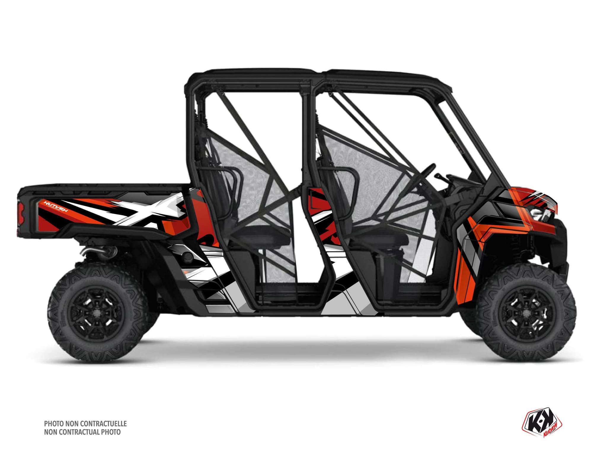 Kit graphique SSV CAN-AM DEFENDER MAX SPEAR Rouge