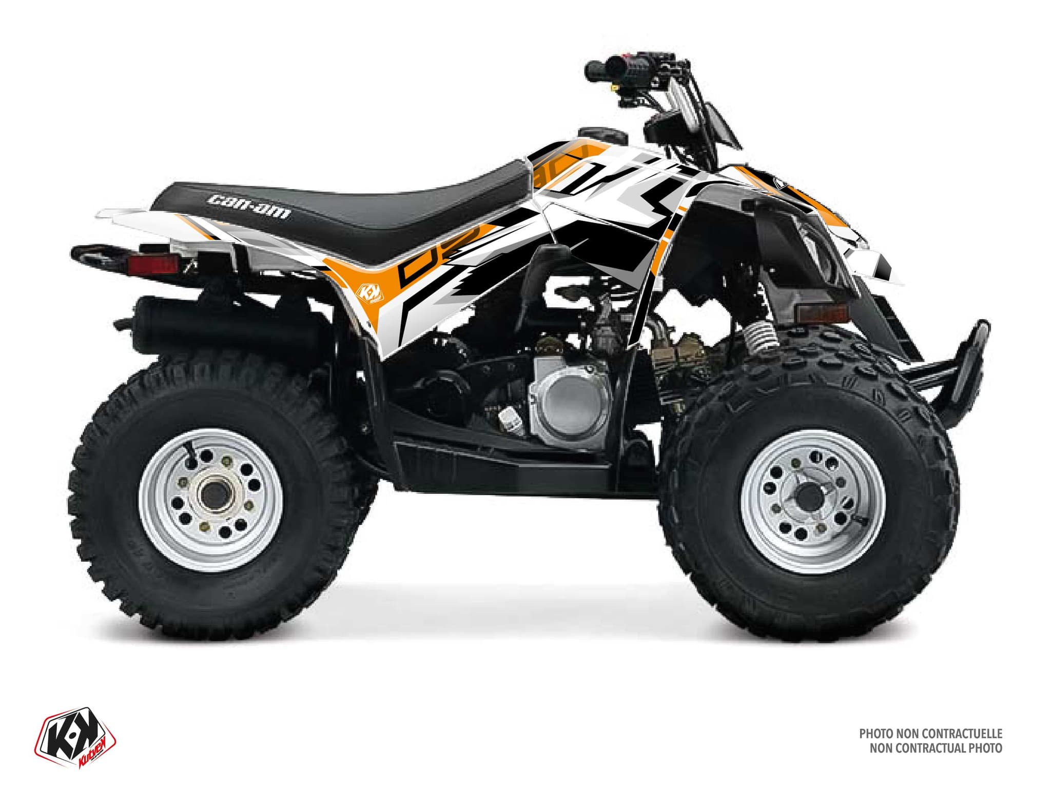Kit graphique Quad CAN-AM DS 90 SPEAR Blanc