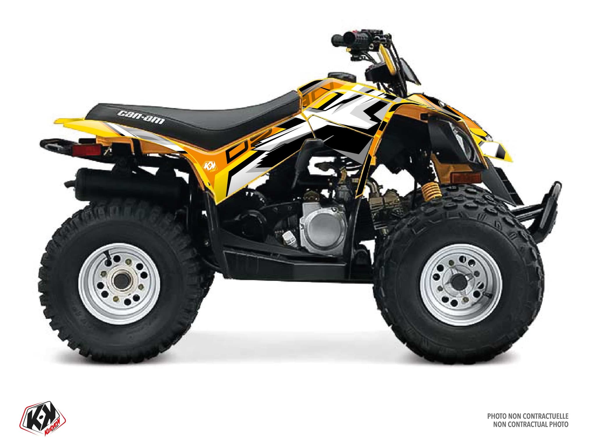 Kit graphique Quad CAN-AM DS 90 SPEAR Jaune