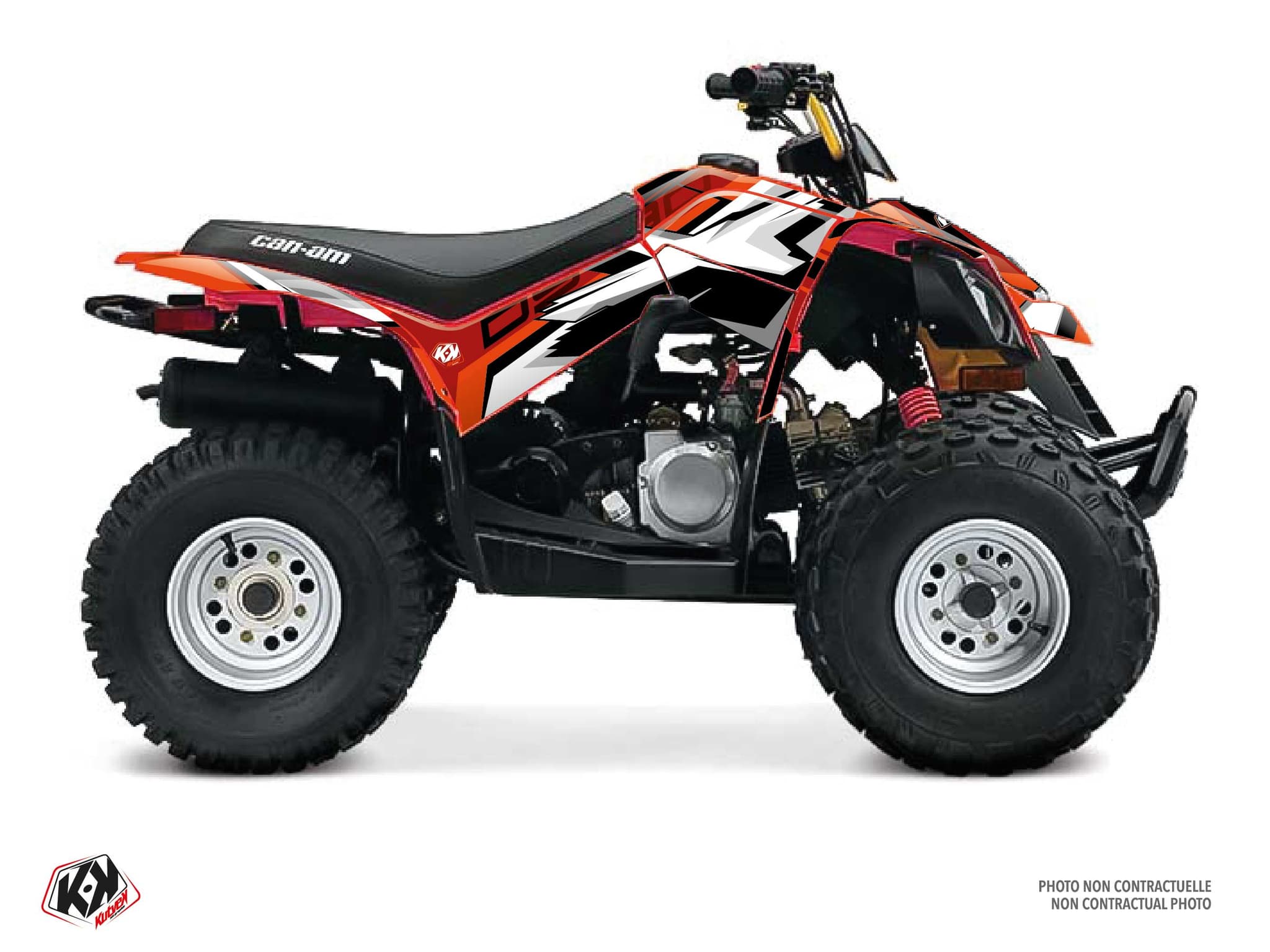 Kit graphique Quad CAN-AM DS 90 SPEAR Rouge