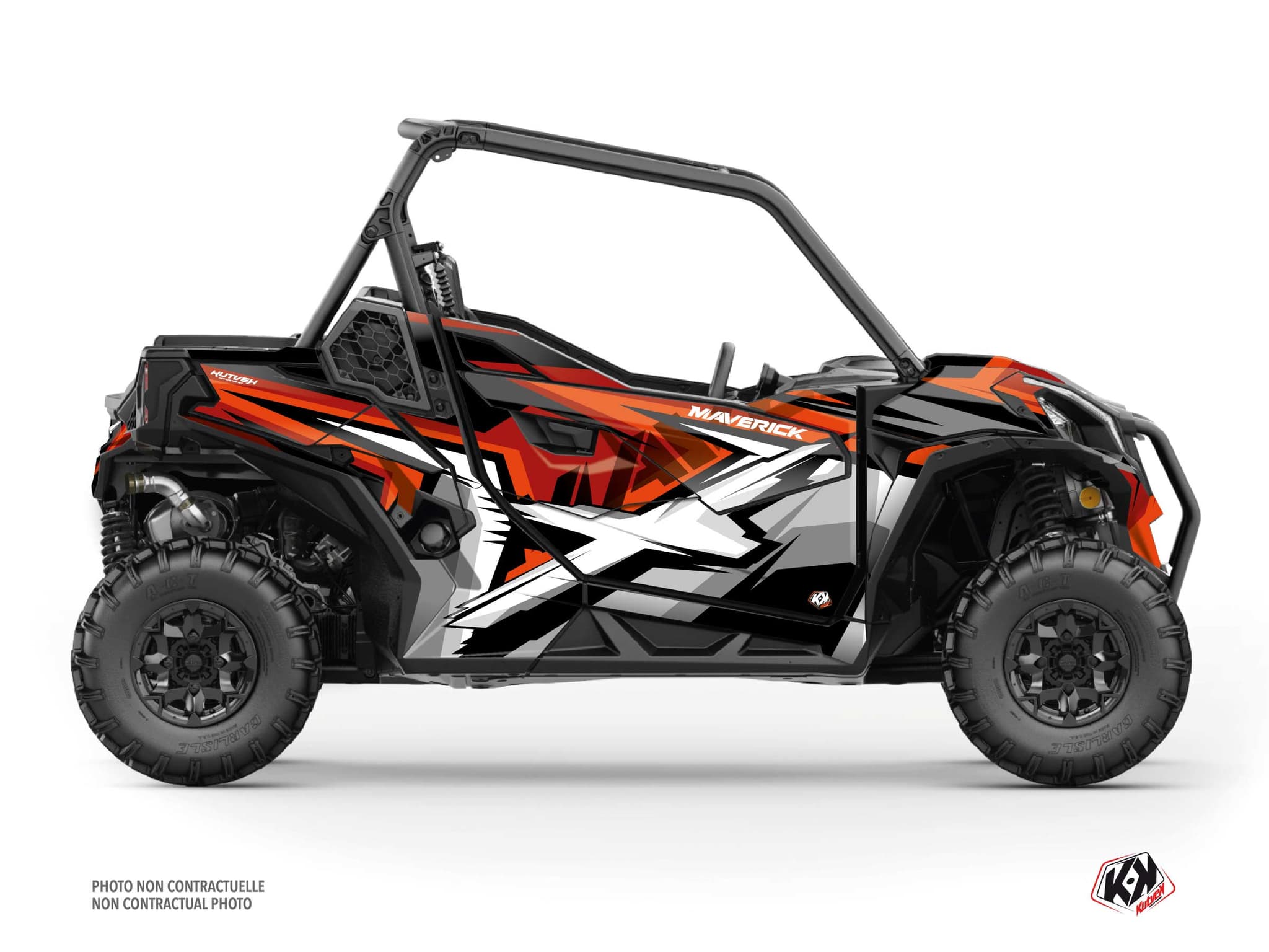 Kit Graphique ssv can-am maverick trail spear rouge