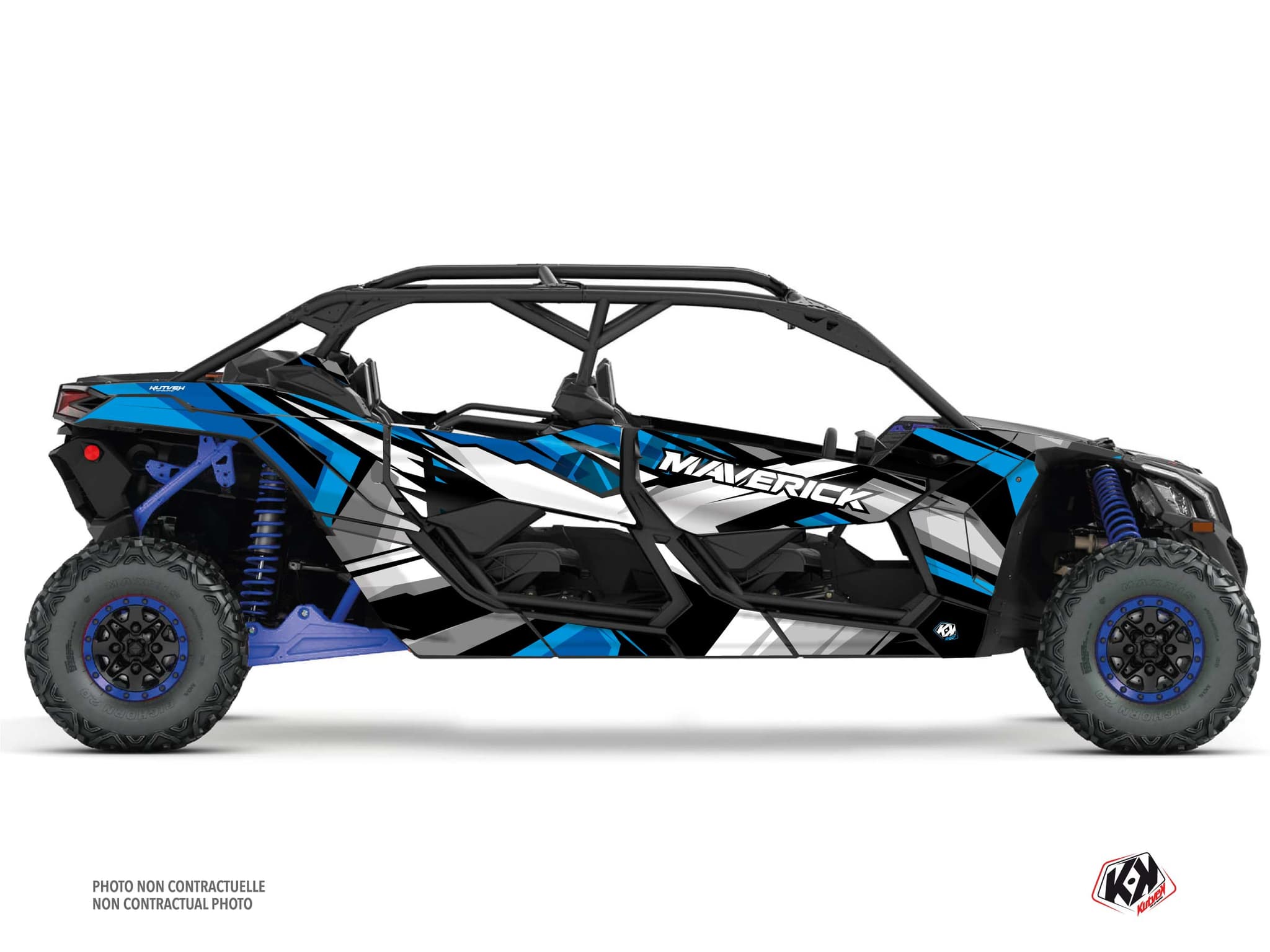 kit graphique ssv can-am maverick x3 max spear bleu
