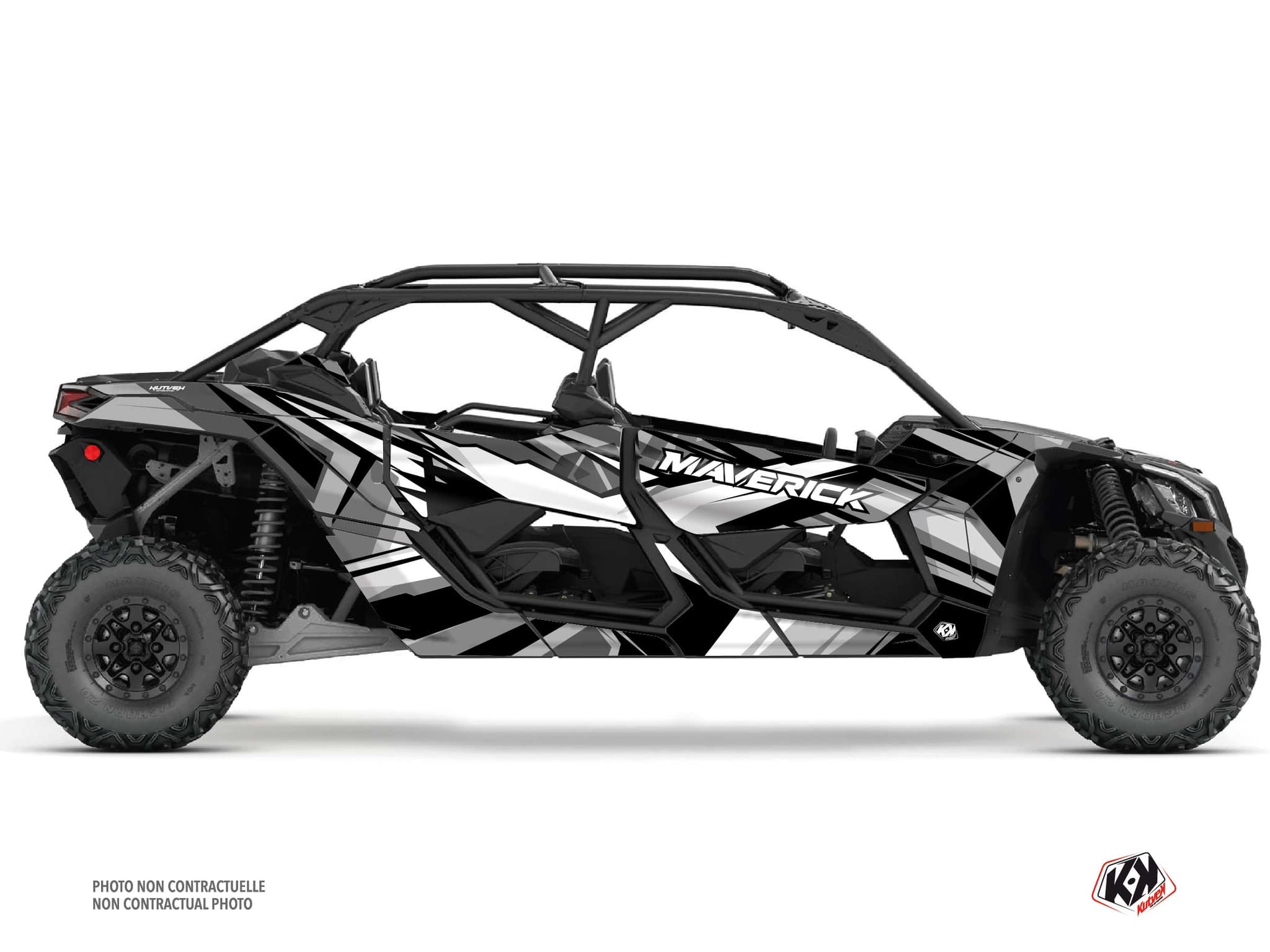 Kit Graphique ssv can-am maverick x3 max spear gris