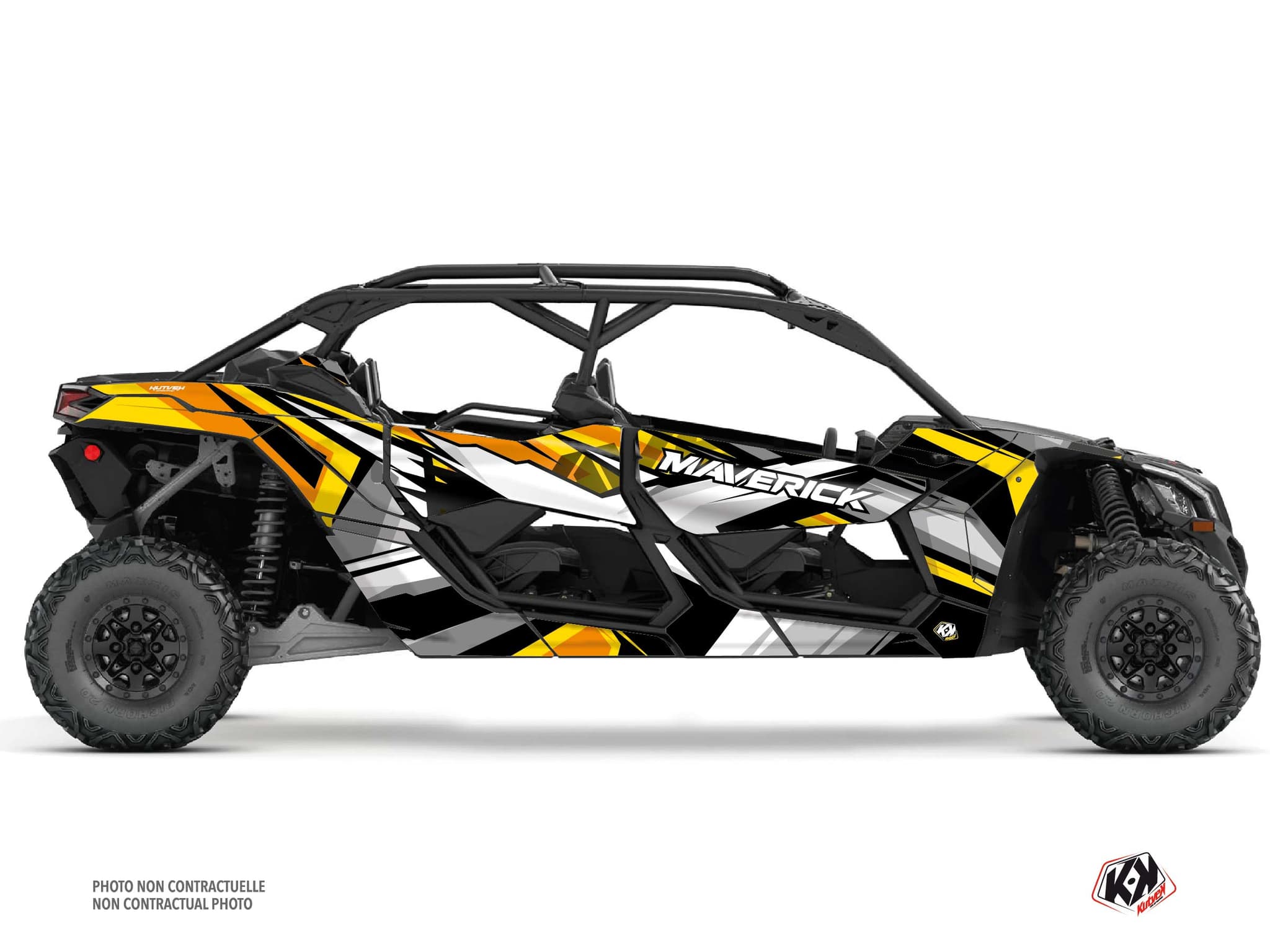 Kit Graphique ssv can-am maverick x3 max spear jaune