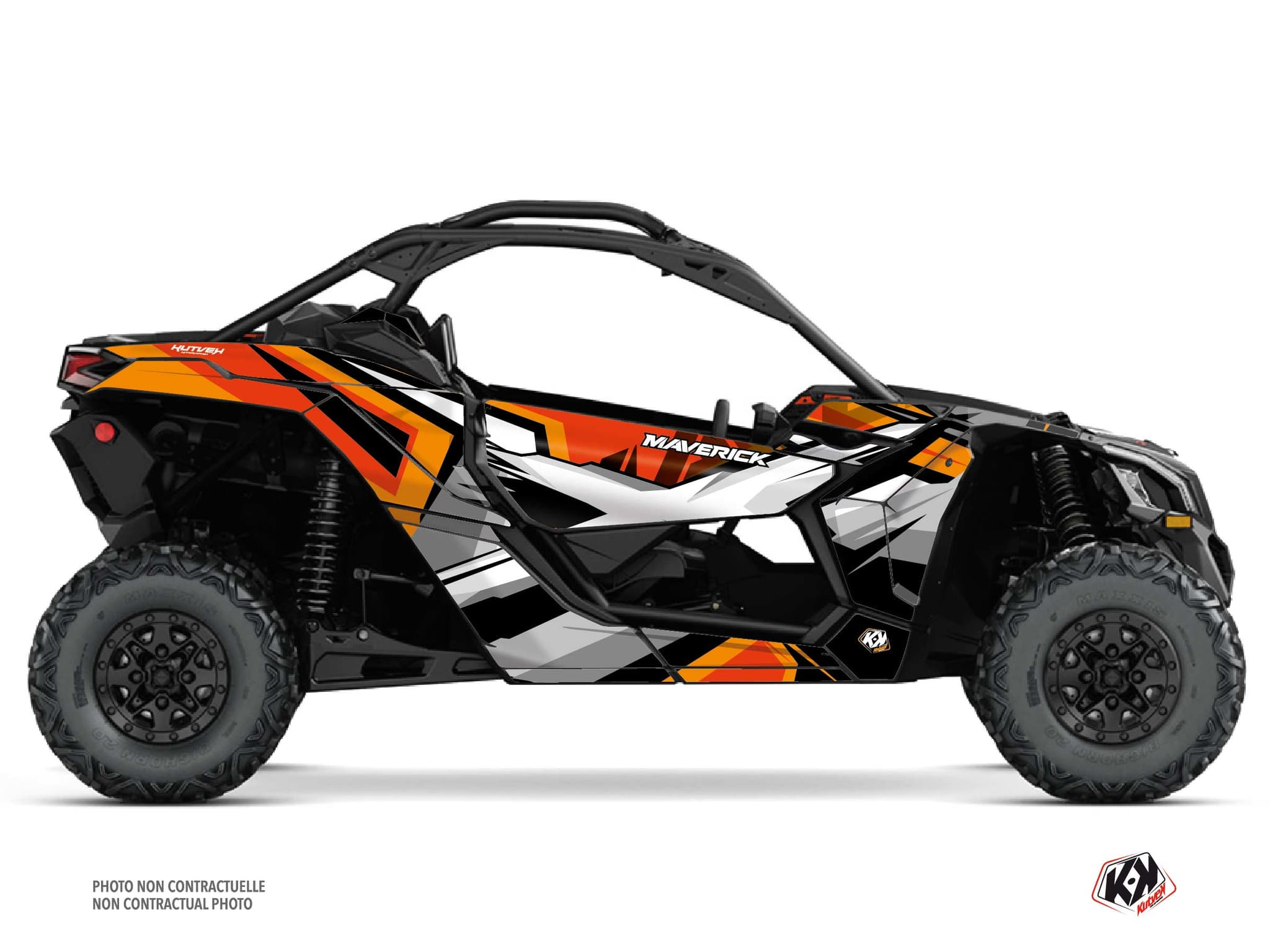 Kit graphique SSV CAN-AM MAVERICK X3 SPEAR Orange